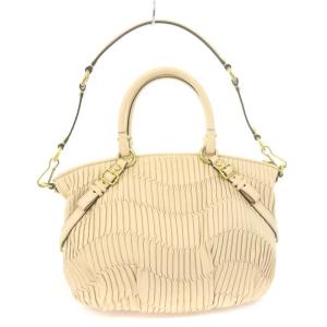 COACH 15942 マディソン ギャザー 2WAYバッグ ハンド ショルダーストラップ アイボリー