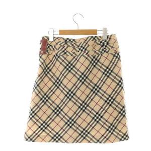 Burberrys バーバリー ウール ノバチェック ミモレ丈 プリーツスカート