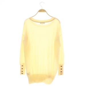 BURBERRY BLUE LABEL ニット チュニック 長袖 38 アイボリー