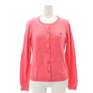 ロゴ刺繍 アンサンブルニット カーディガン 38 M ピンク