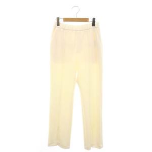 22AW ツイルセンタースリットパンツ セミフレア 36 S オフホワイト /YQ OS