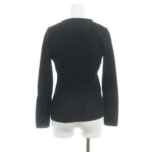 JURGEN LEHL ウールロールネックニット カットソー 長袖 M 黒 緑 ブラック グリーン