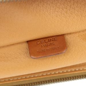 CELINE マカダム バニティバッグ ブラウン