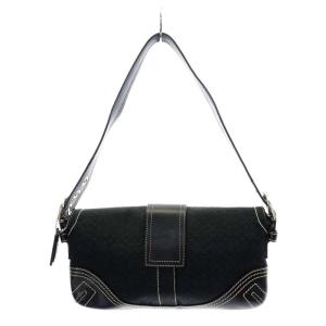 COACH ミニシグネチャー ワンショルダーバッグ 黒 ブラック 3628