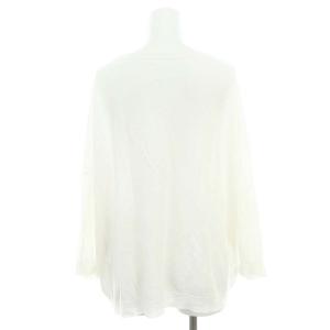 ARTS&SCIENCE リネンコットンシアーニット カットソー 九分袖 1 白 ホワイト /DF OS