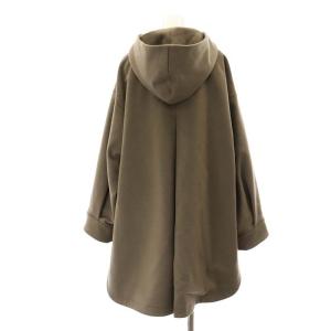 JOURNAL STANDARD 23AW シャツテールフードミドルコート アウター ロング スナップボタン 36 茶色 モカブラウン