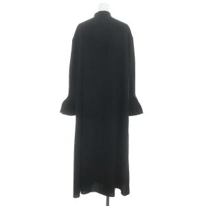 ADORE 24SS ライトジョーゼットワンピース 38 ブラック ホワイト