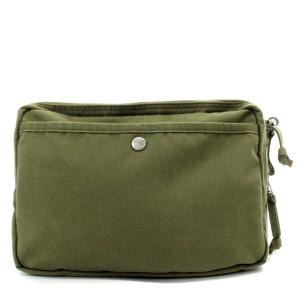 PORTER 吉田カバン LOVE&PEACE キャンバス クロスボディ ショルダーバッグ カーキ 緑 グリーン