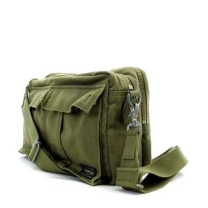 PORTER 吉田カバン LOVE&PEACE キャンバス クロスボディ ショルダーバッグ カーキ 緑 グリーン