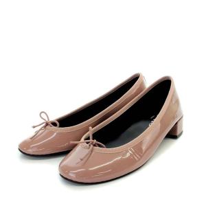 パンプス バレエシューズ パテントレザー 37.5 23.5cm ピンク V080VLUX /NR