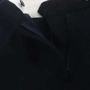 EVERYDAY I LIKE Slim Flare パンツ ウール フレア 36 紺 ネイビー