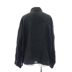 Deuxieme Classe 23SS  Linen シャツ 長袖 リネン ワイド 黒 ブラック