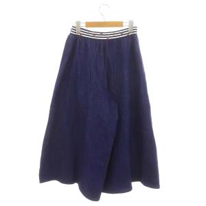 franche lippée ブラック black コットンワイドパンツ イージー M 紺 ネイビー