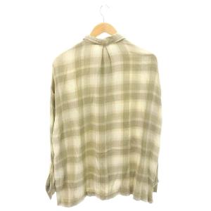 REMI RELIEF チェックシャツ 長袖 F ベージュ グレージュ