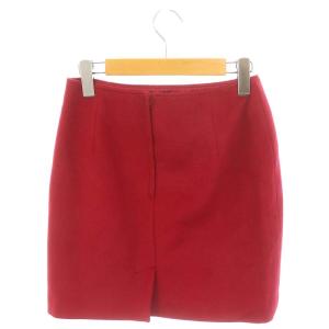 agnes b. ミニ スカート 台形 カシミヤ アンゴラ混 ウール 38 マゼンタピンク