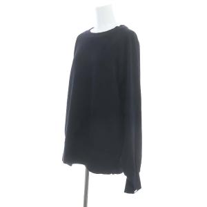 Plage 24SS スウェットプルオーバー 長袖 紺 ネイビー /HK OS