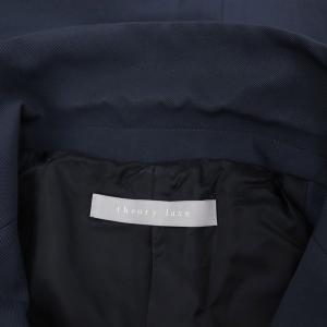 theory luxe 24AW Clinda Becca 半袖ジャケット テーラード ダブル 背抜き 36 紺 ネイビー /MY