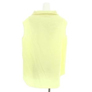 René 6421050 24SS 襟元ギャザー ノースリーブブラウス シャツ 38 M クリームイエロー /SY