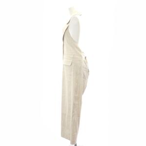 MAISON SPECIAL ホルターネックテーラードオールインワン 36 S ライトベージュ /SY OS