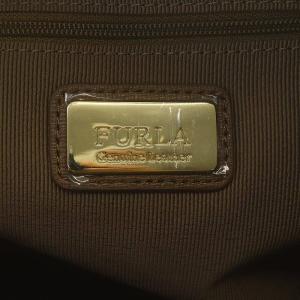 FURLA リンダM レザー 2WAY トートバッグ ハンドバッグ セミショルダーバッグ グレージュ