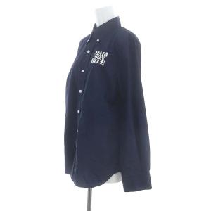 MADISONBLUE 23SS B.D. SH TYPEWRITER ロゴ刺繍シャツ 2 ネイビー