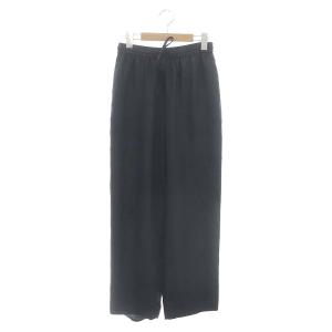 リネンライクドローストイージーパンツ M ダークグレー