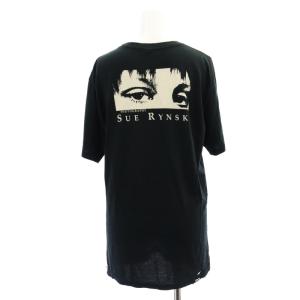 HYSTERIC GLAMOUR ×Sue Rynski プリント カットソー 半袖 プルオーバー M 黒 ブラック