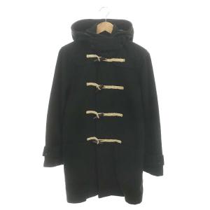 ダッフルコート アウター ロング フード付き XS 深緑 ダークグリーン