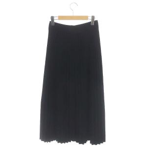 Theory 24AW Wooster Crepe Knit Pleat Midi Skirt S 黒