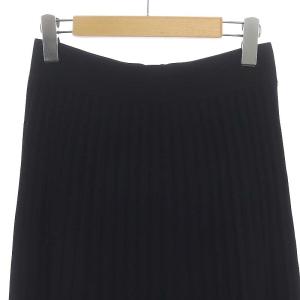 Theory 24AW Wooster Crepe Knit Pleat Midi Skirt S 黒