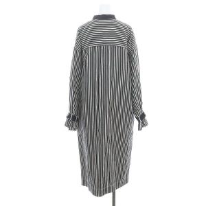 beautiful people cotton linen stripe pullover shirt dress シャツワンピース ロング ストライプ 長袖