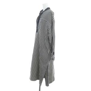 beautiful people cotton linen stripe pullover shirt dress シャツワンピース ロング ストライプ 長袖