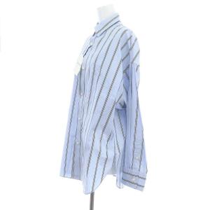 MADISONBLUE martinique別注 J.BRANDLY LONGSLEEVE STRIPE シャツ ストライプ 長袖 00 水色 サックス