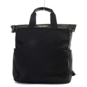 KSNYL ナイロン コンバーチブル バックパック リュックサック 黒 ブラック