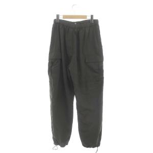 AMERICANA 23AW アパルトモン 別注 Nylon Cargo Pants ナイロンカーゴパンツ 裾ドロスト ハイウエスト 36 グレー