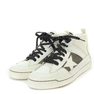 GOLDEN GOOSE Noah sneakers スニーカー ハイカット レザー 切替 42 27-27.5cm 白 ホワイト