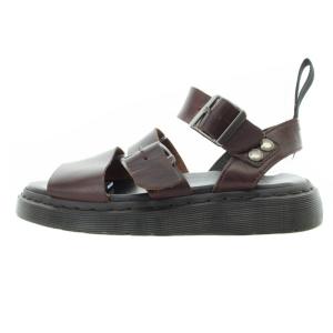 Dr.Martens グリフォン サンダル アンクルストラップ  レザー 24.0 茶 ブラウン 黒 ブラック
