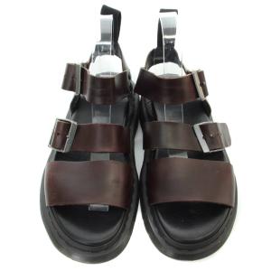 Dr.Martens グリフォン サンダル アンクルストラップ  レザー 24.0 茶 ブラウン 黒 ブラック