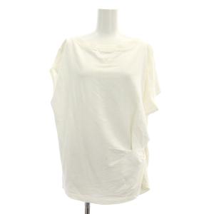 変形スウェットトップス S ホワイト