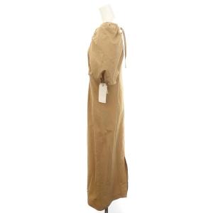 SNIDEL 23SS パフスリーブワンピース ロング 半袖 0 ベージュ