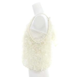 SNIDEL 24AW フリルカットブラウス ノースリーブ インナー付き F アイボリー /MI OS