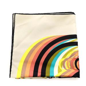 HERMES ソルド カレ90 BRIDES DE GARA SHADOW スカーフ グレージュ マルチカラー