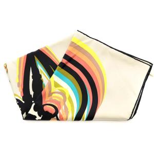 HERMES ソルド カレ90 BRIDES DE GARA SHADOW スカーフ グレージュ マルチカラー