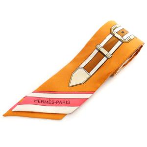 TWILLY ツイリー Grand Tralala スカーフ シルク オレンジ 白 ホワイト