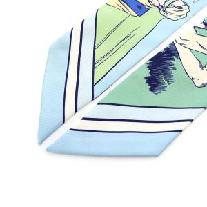 HERMES TWILLY ツイリー WOW スカーフ 総柄 シルク マルチカラー