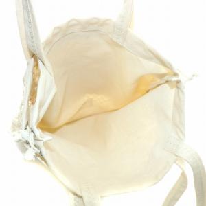 beautiful people トートバッグ メッシュ キャンバス レイヤード 巾着 アイボリー