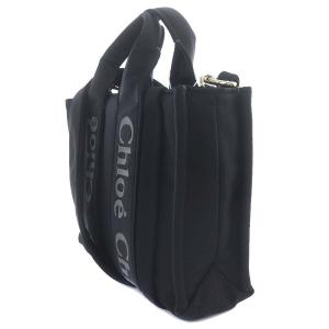 Chloe WOODY スモール ショルダーバッグ 2way ナイロン ブラック