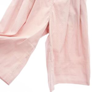 BOTTEGA VENETA ストライプ ハーフパンツ タック ハイウエスト イタリア製 42 赤 レッド