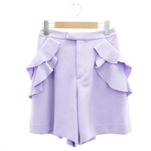 23AW フリルショートパンツ ストレッチ 1 ラベンダー /MY OS