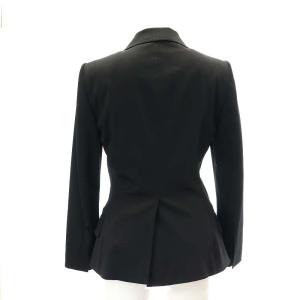 GUCCI G テーラードジャケット 1B 総裏地 ブローチ付 イタリア製 36 ブラック